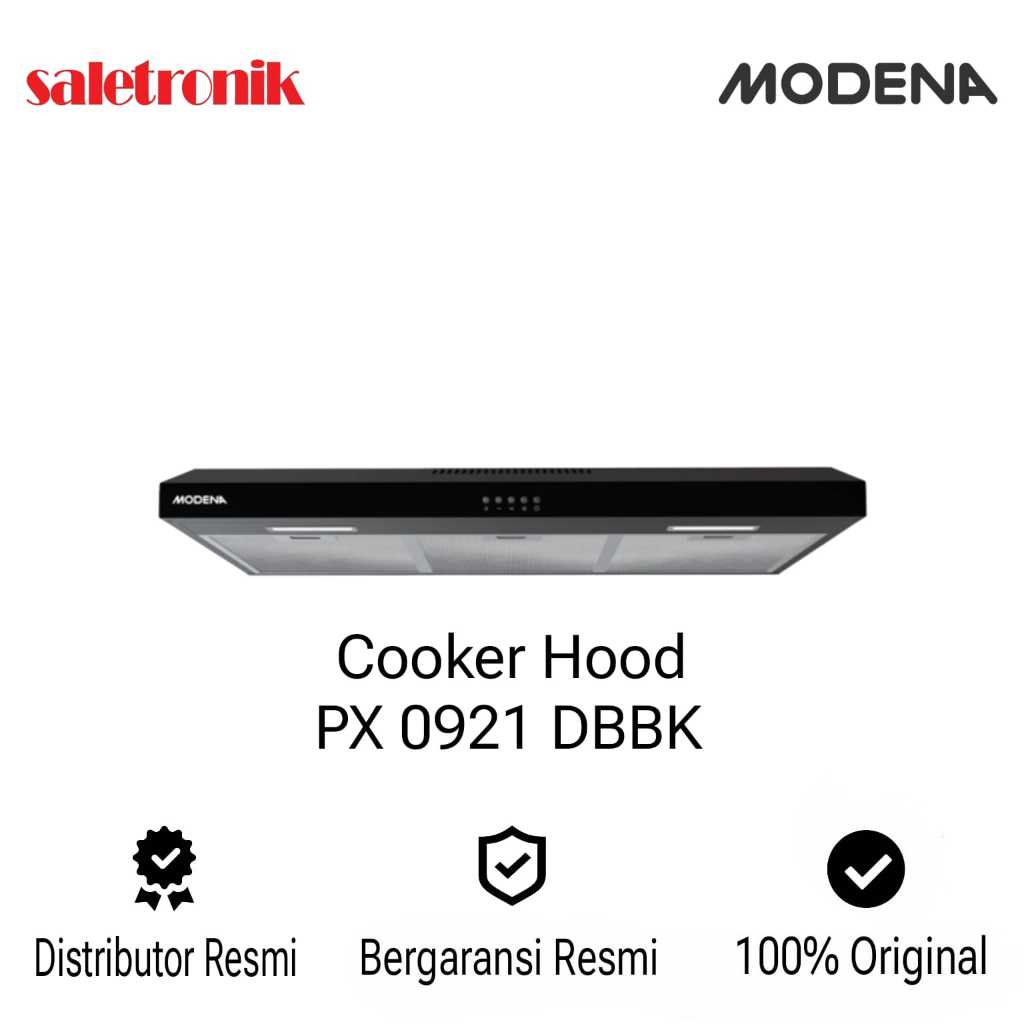 Modena Slim Hood PX 0921 DBBK Cooker Hood Modena 90cm PX0921DBBK