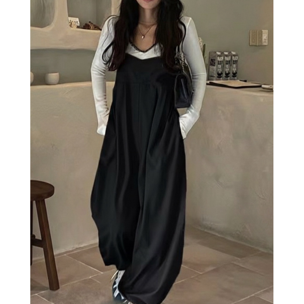 THESOOJI - Herin Jumpsuit - Setelan Panjang Casual Wanita Korea