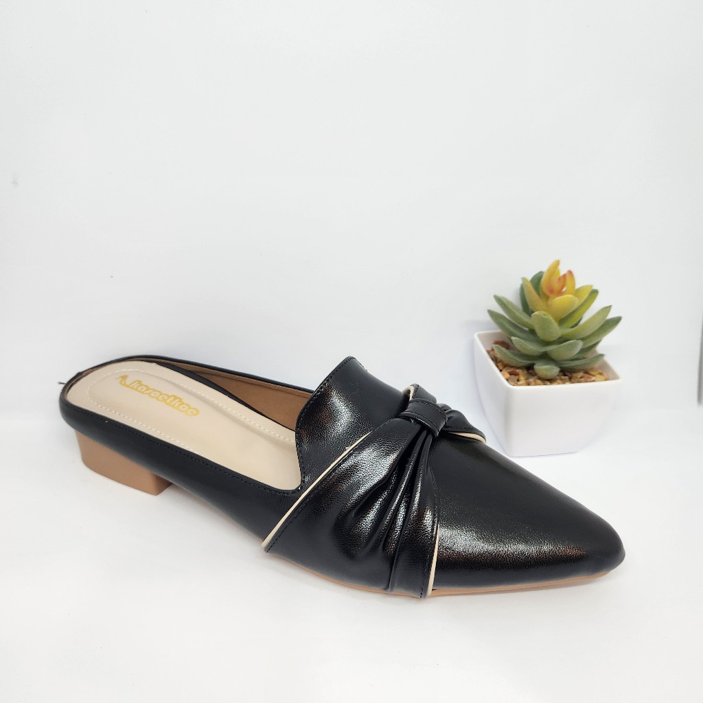 NewYordan Sandal Slop Wanita  – Kasoetkoe BL 27 Hitam | Slip On | Casual & Simple