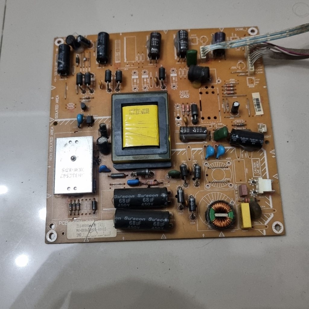Jual Cepat  PSU power supply regular TV Led-LCD Polytron 40 inch tipe PLD40T856 siap rakit  insyaall