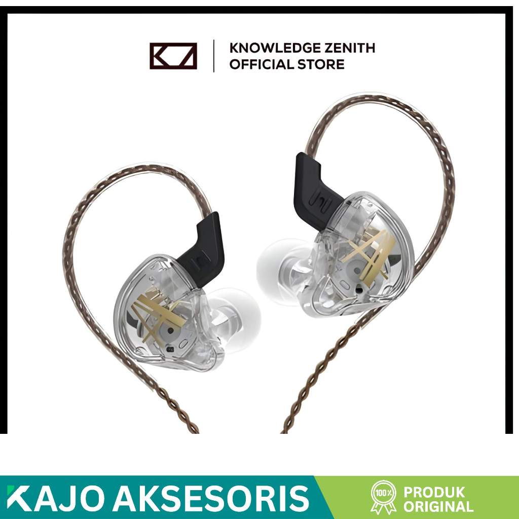 KZ x CCA CA2 Dynamic Driver In Ear Earphone HiFi Powerfull Bass Upgraded KZ EDX