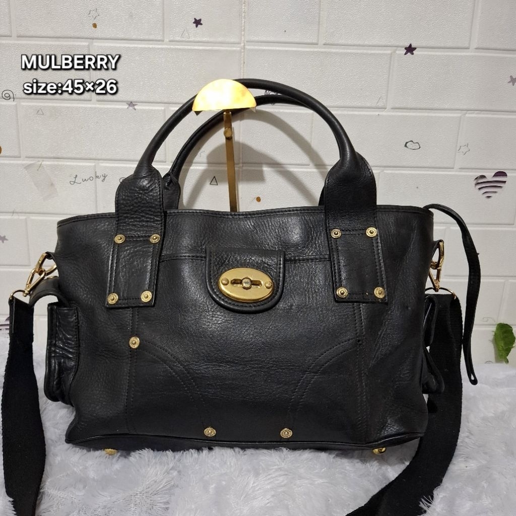 MURBERRY - Tas Selempang Dan Bahu Wanita - Tas Kulit Kulas Brend Mantan