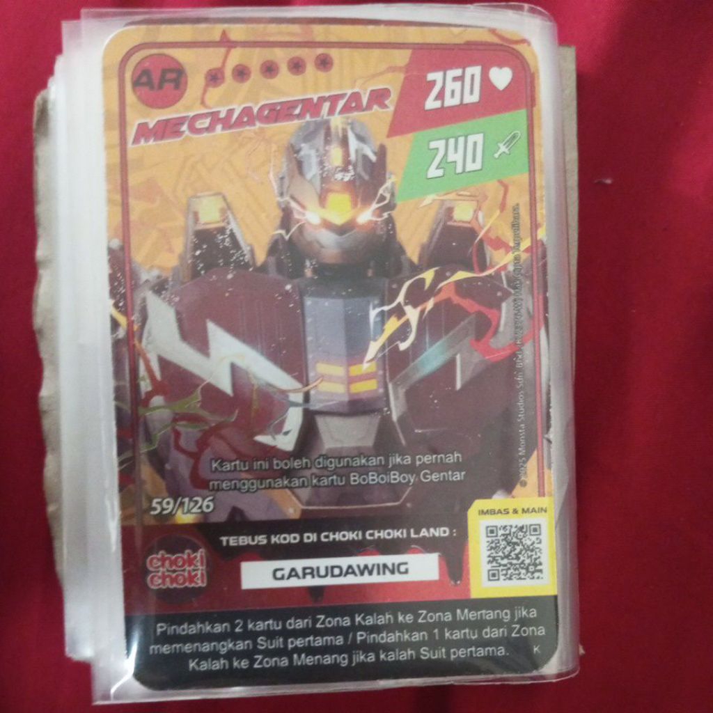 KARTU CHOKI CHOKI MECHAGENTAR AR