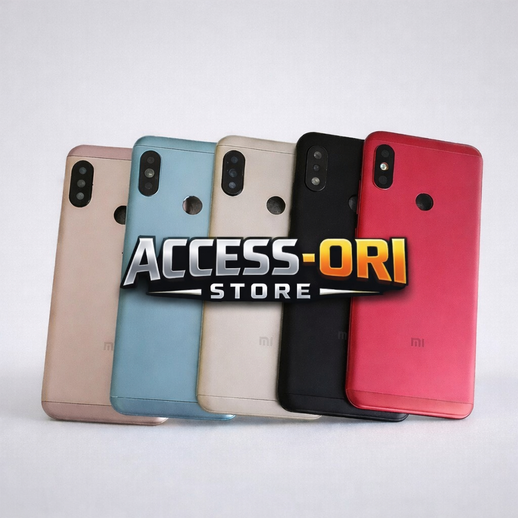 Backdoor Housing HP Xiaomi Mi A2 Lite Bekdor Tutup Belakang Back Cover Kesing