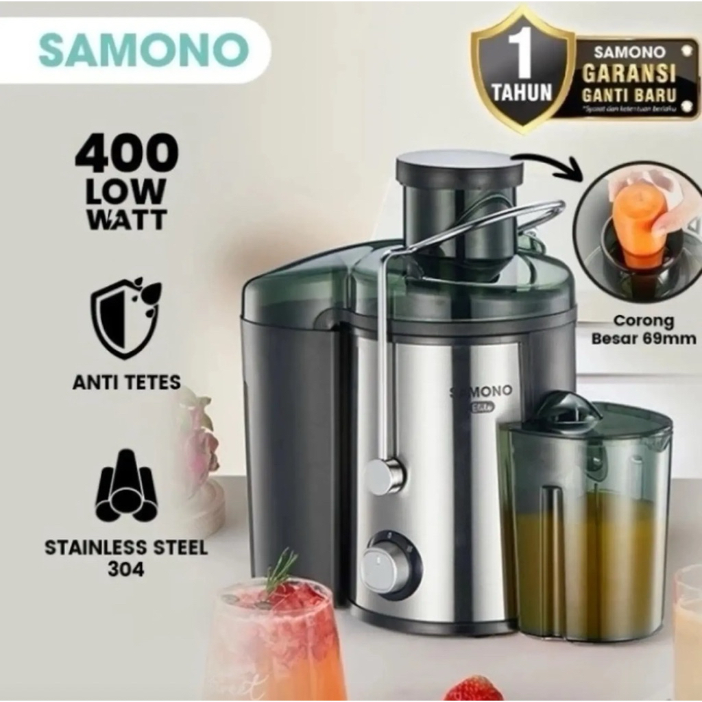 JUICER SAMONO JE400 - SAMONO JUICER MACHINE - BLENDER PISAH AMPAS - JUICER PISAH AMPAS SAMONO - JUIC