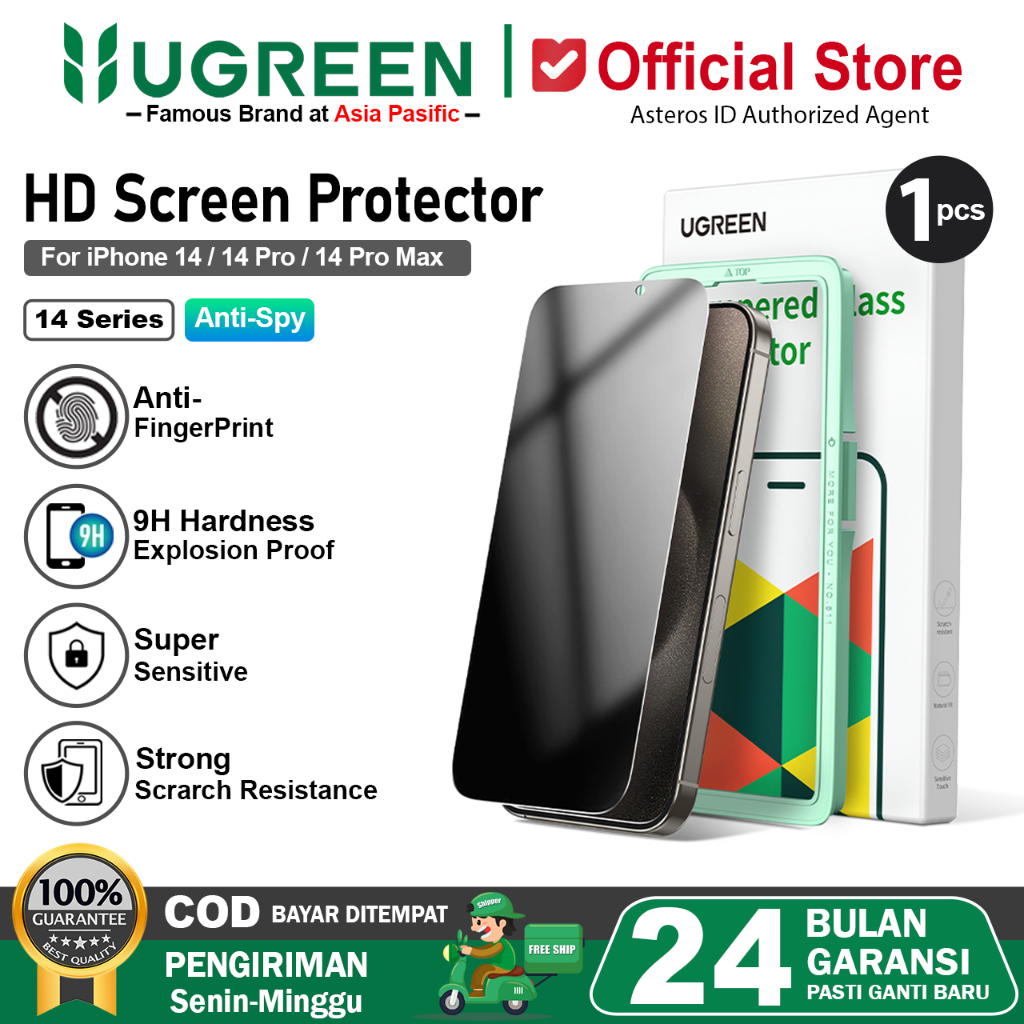 UGREEN Tempered Glass Anti Spy For iPhone 14 14 Plus 14 Pro 14 Pro Max  Full Screen Protector