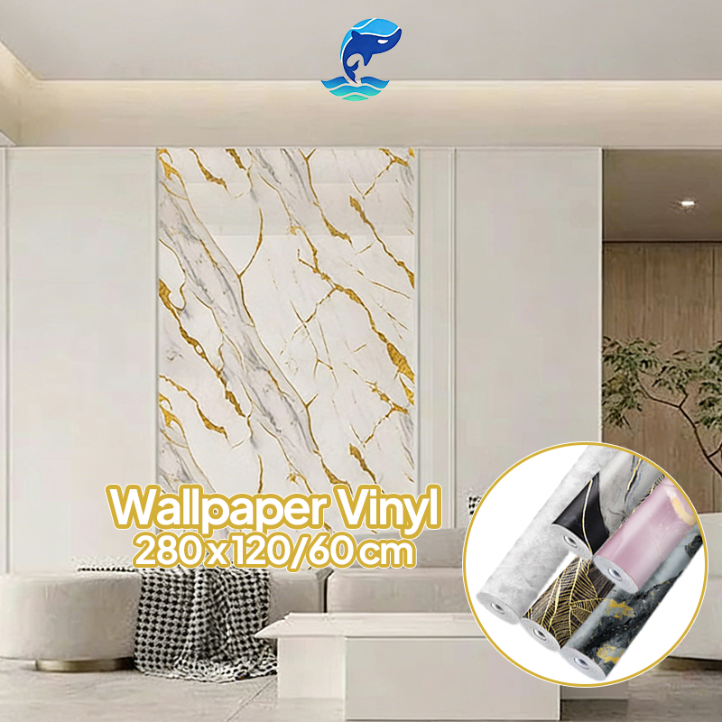 Wallpaper Vinyl Foam Roll Motif Elegan Modern Wallpaper Dinding Rumah Minimalis Ukuran 120x280