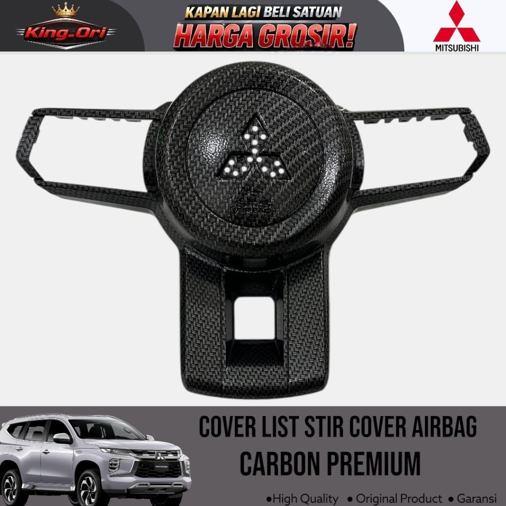 Cover List Stir Cover Airbag Carbon Premium Pajero Sport