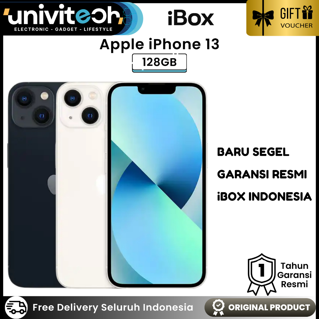 Apple iPhone 13 128GB BARU Segel Garansi Resmi iBox Indonesia Imei Terdaftar Kemenperin