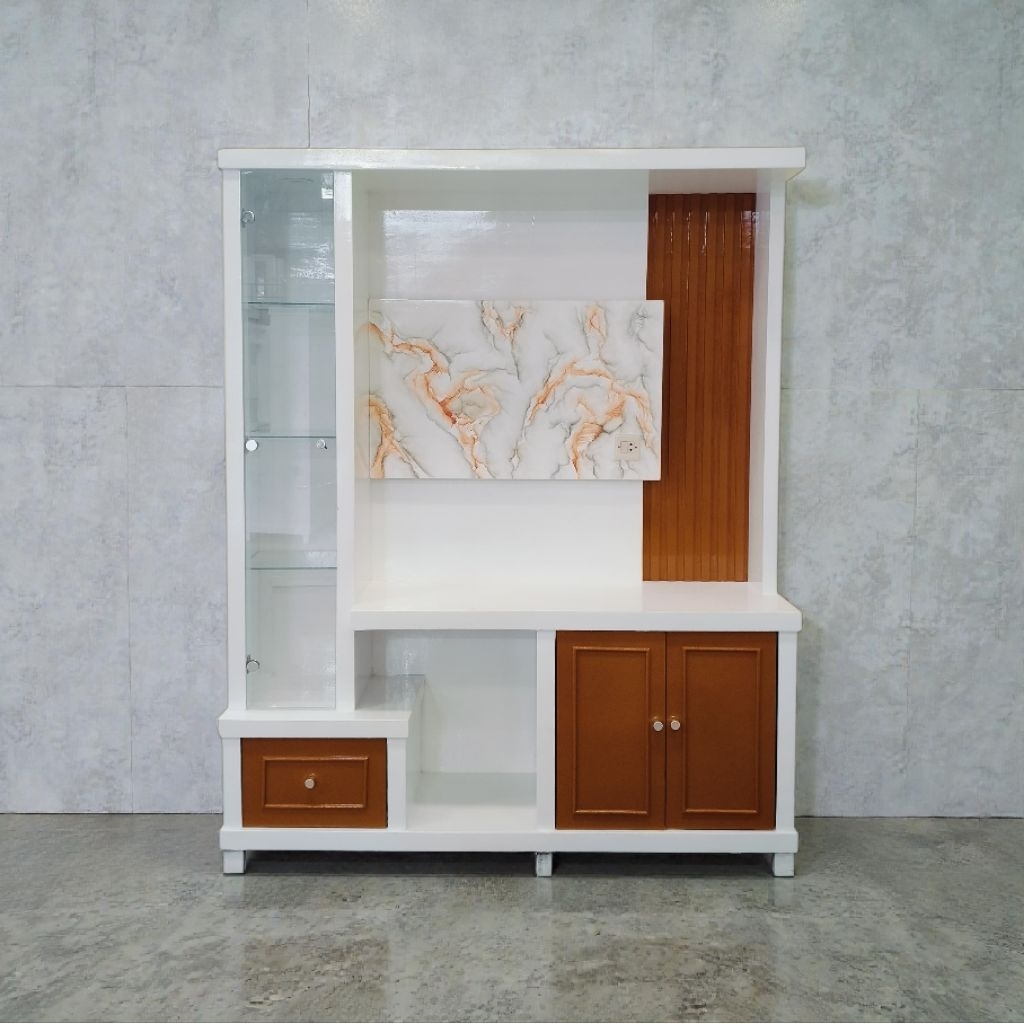 Buffet Tv | Backdrop TV | Bupet TV (BF Vino) Panjang 160cm, Tinggi 200cm