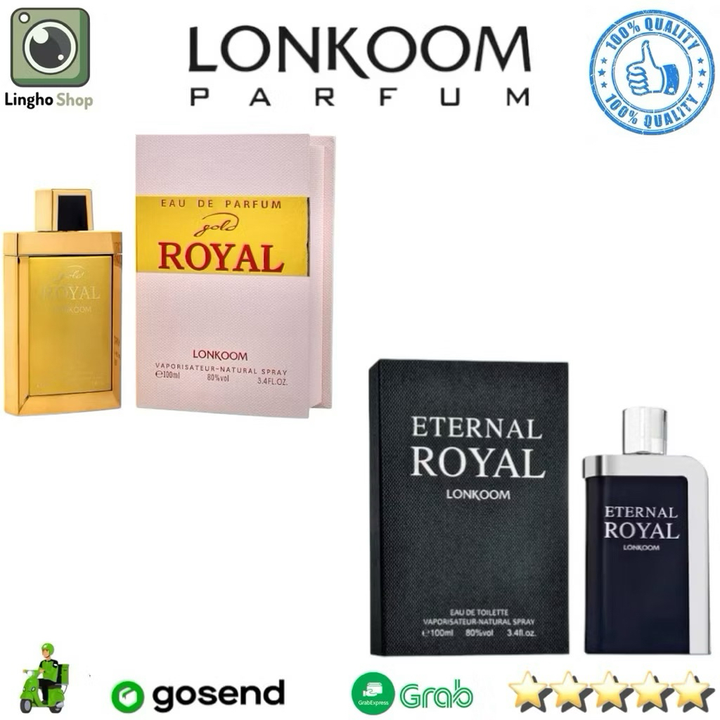 Parfum Pria LONKOOM Eternal Royal 100ml - Aroma Woody EDT Tahan Lama