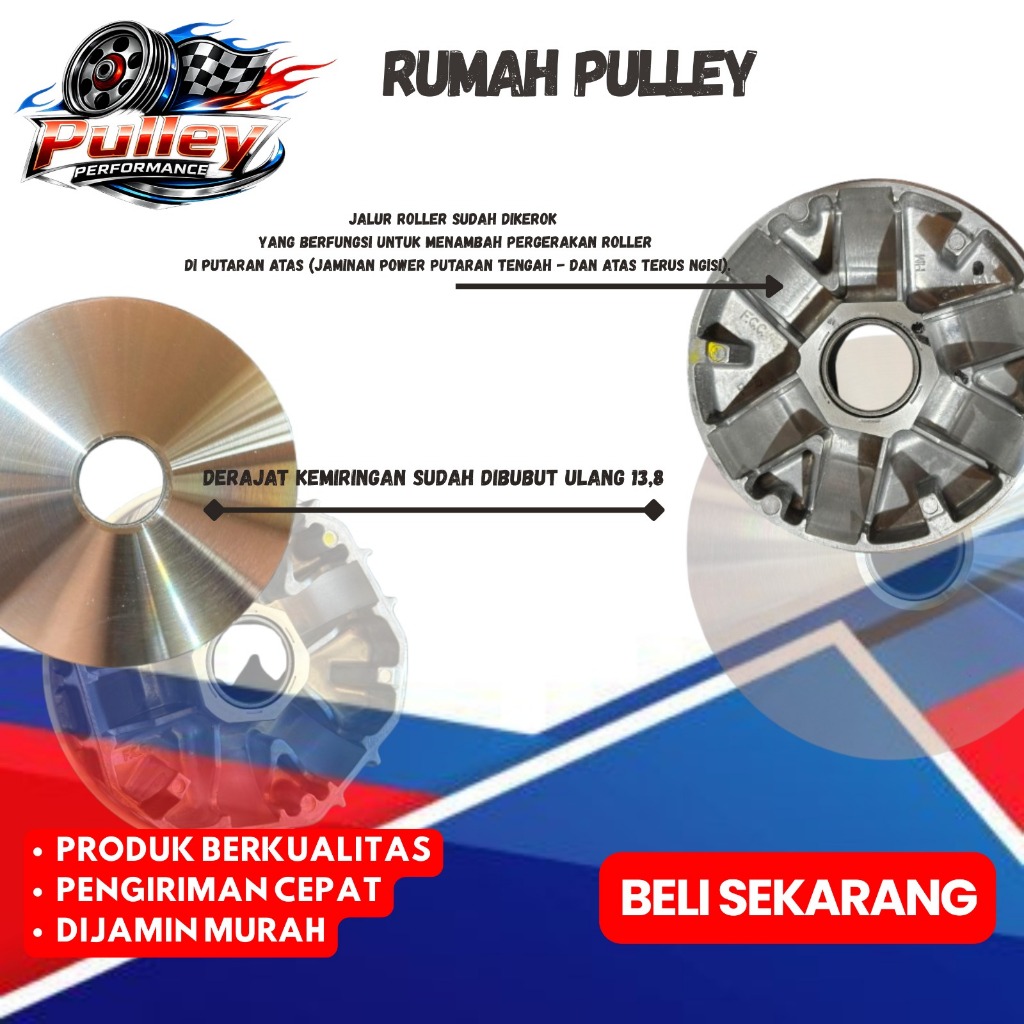 PULLEY RUMAH ROLLER FULL BUBUT BEAT KARBU SCOOPY KARBU SPACY KARBU FULL BUBUT