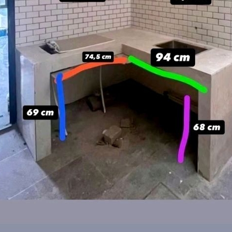 custom pintu kolong dapur aluminium