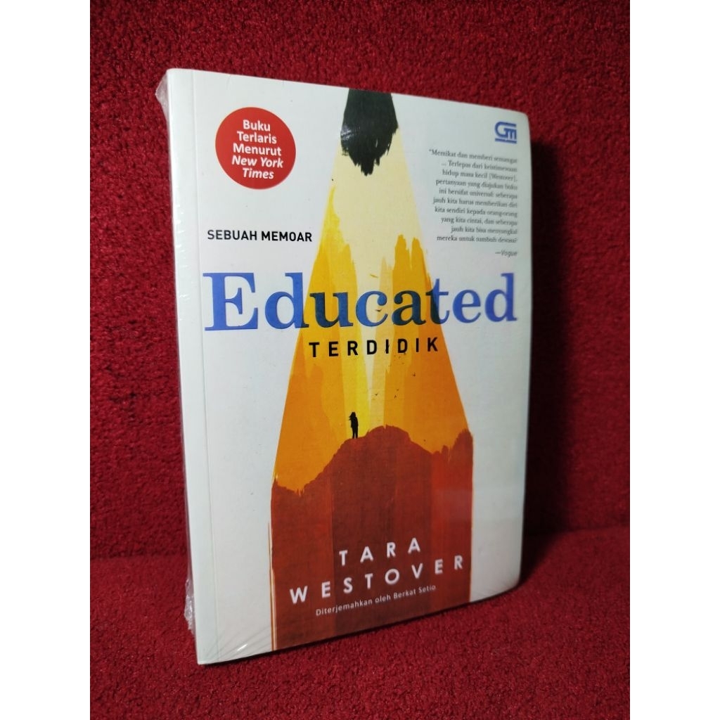 ORI segel novel memoar Educated Terdidik Tara Westover