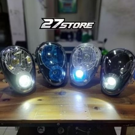 reflektor lampu depan biled custom scoopy karbu ori copotan