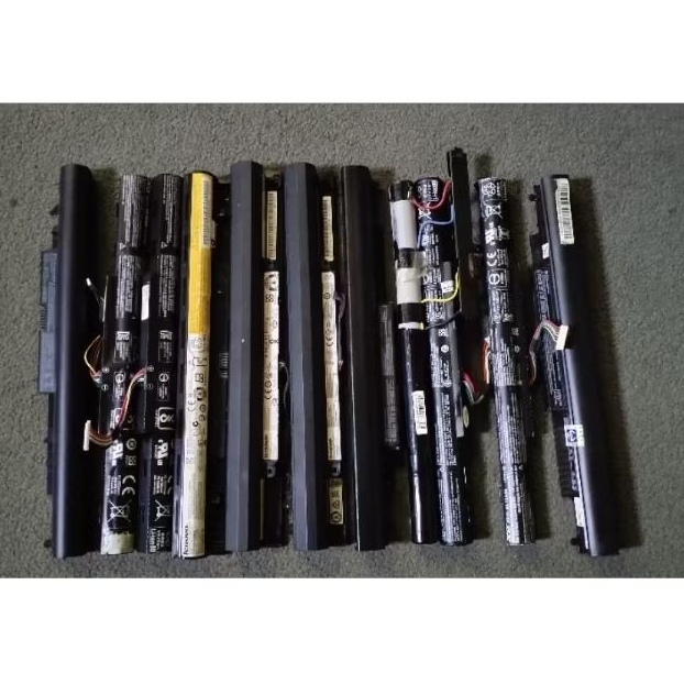Baterai laptop bekas 18650 3/4 cell gambling