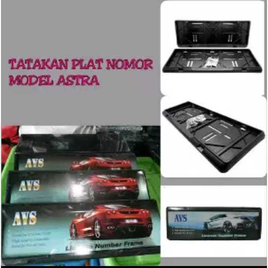TATAKAN PLAT NOMOR MOBIL AVS/ TEMPAT PLAT NOMOR BAHAN PLASTIK