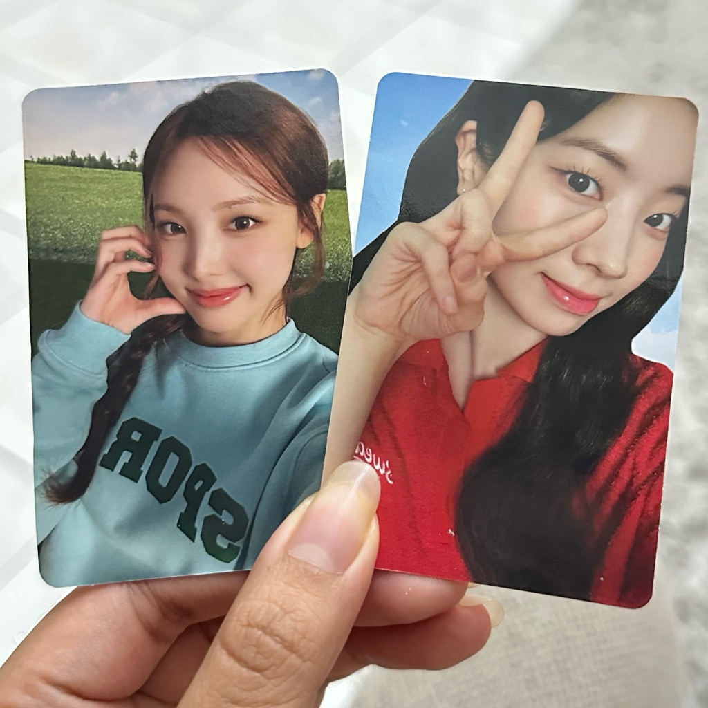 twice x richeese factory collaboration pc photocard nayeon dahyun wts jual