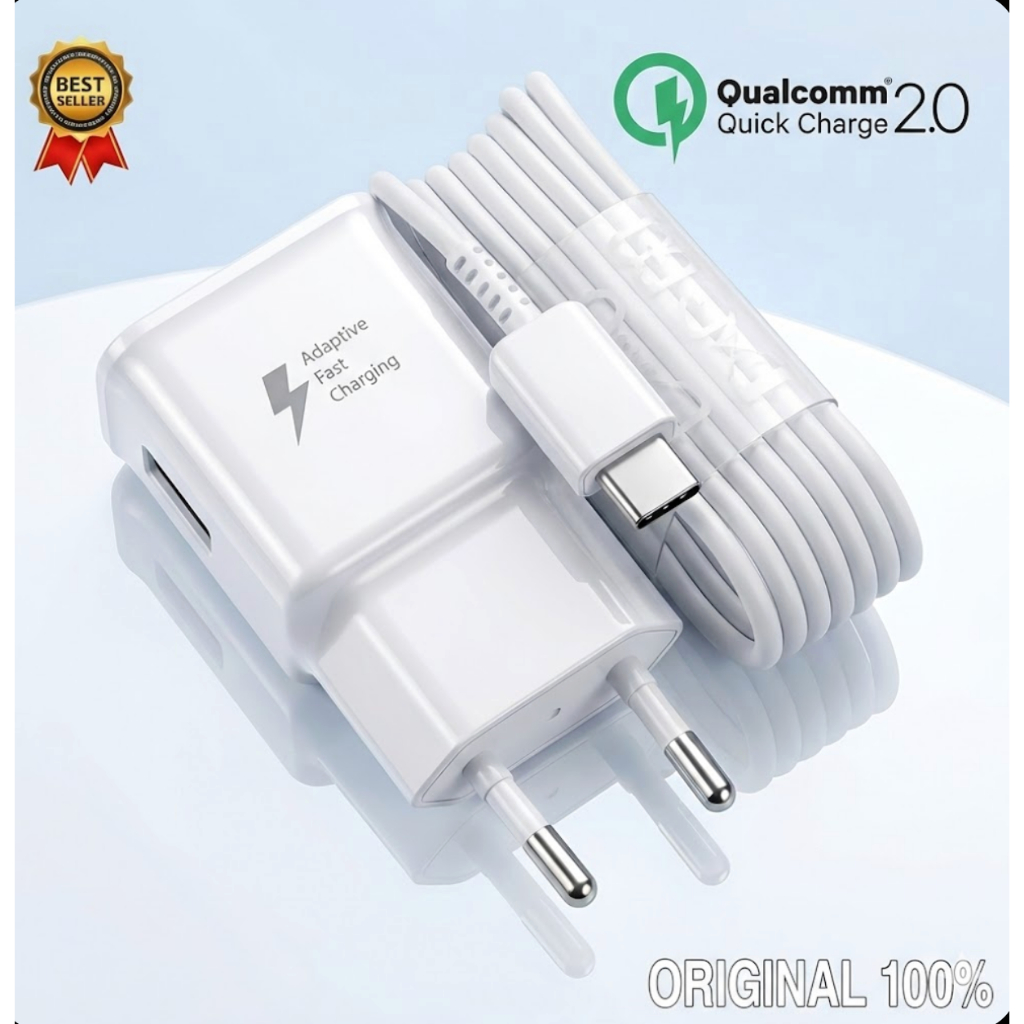 Charger Samsung Galaxy A8 A8+ 2018 /Original 100% Charger Samsung Fast Charging USB Type C Ori