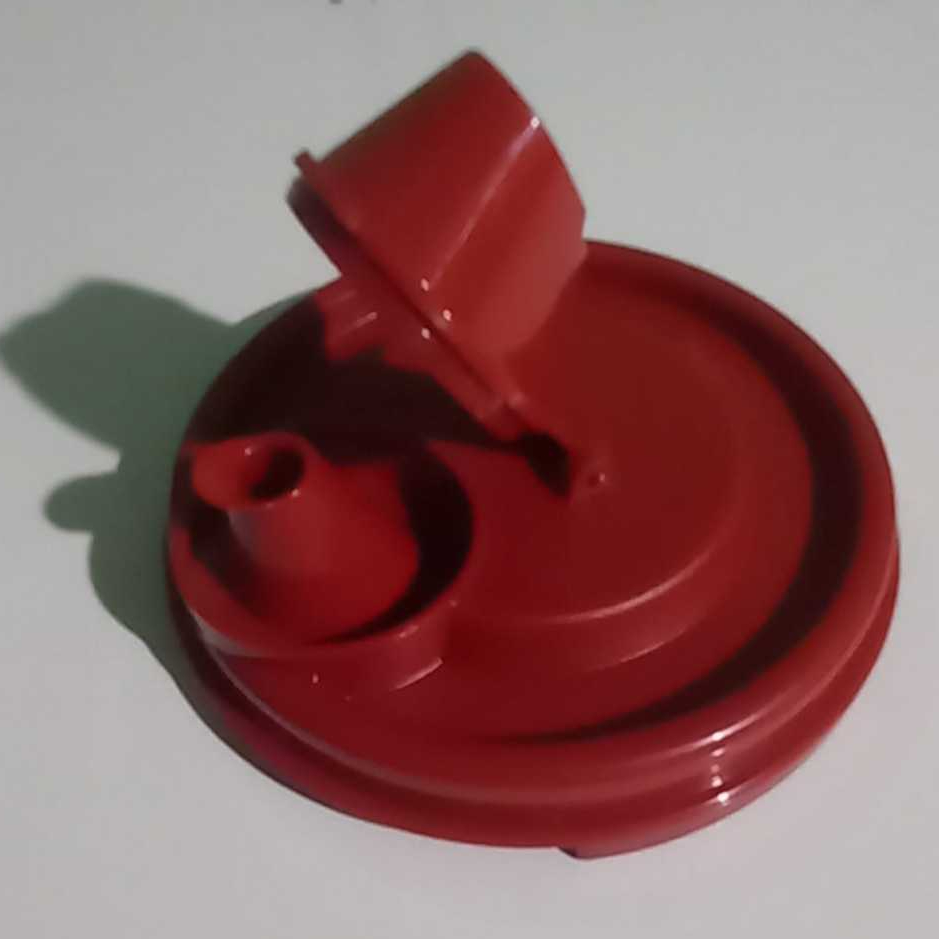 Jual Tupperware Tutup Botol Minyak / Seal Cooking Oil Original New / Baru Warna Merah