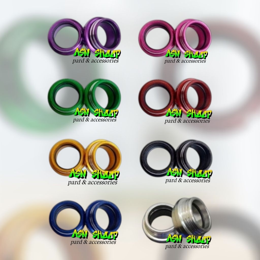 manisan seal debu as shock depan ninja R RR model surat CNC tutup seal debu as shock depan ninja R R