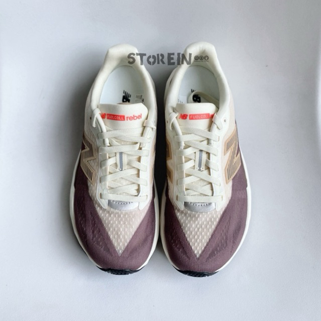 Sepatu Sneakers Pria Wanita New Balance Fuelcell Rebel V5 Angora Earth Original 1000% (RESMI STORE)