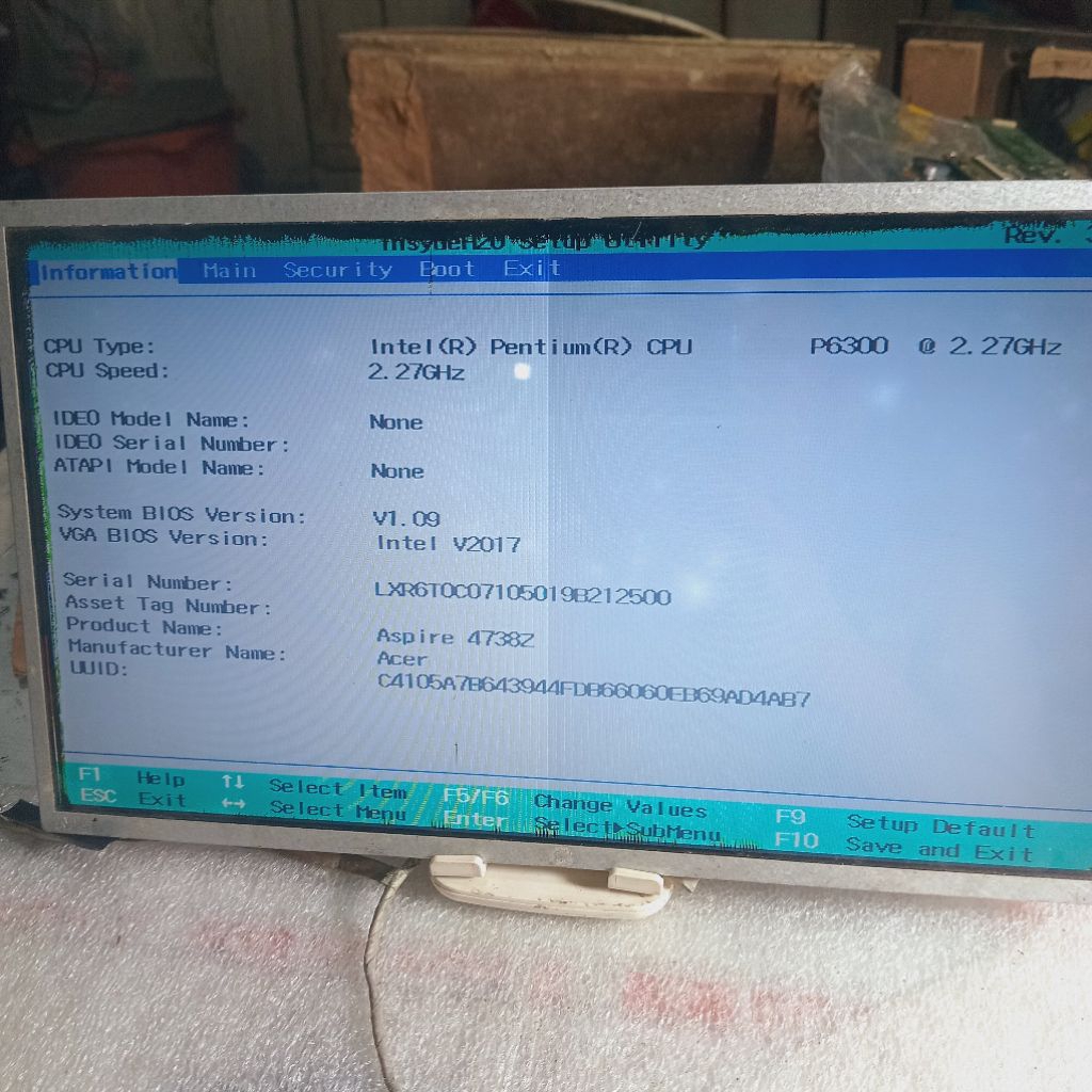 FLEXIBLE LAYAR LCD LAPTOP ACER 4738Z