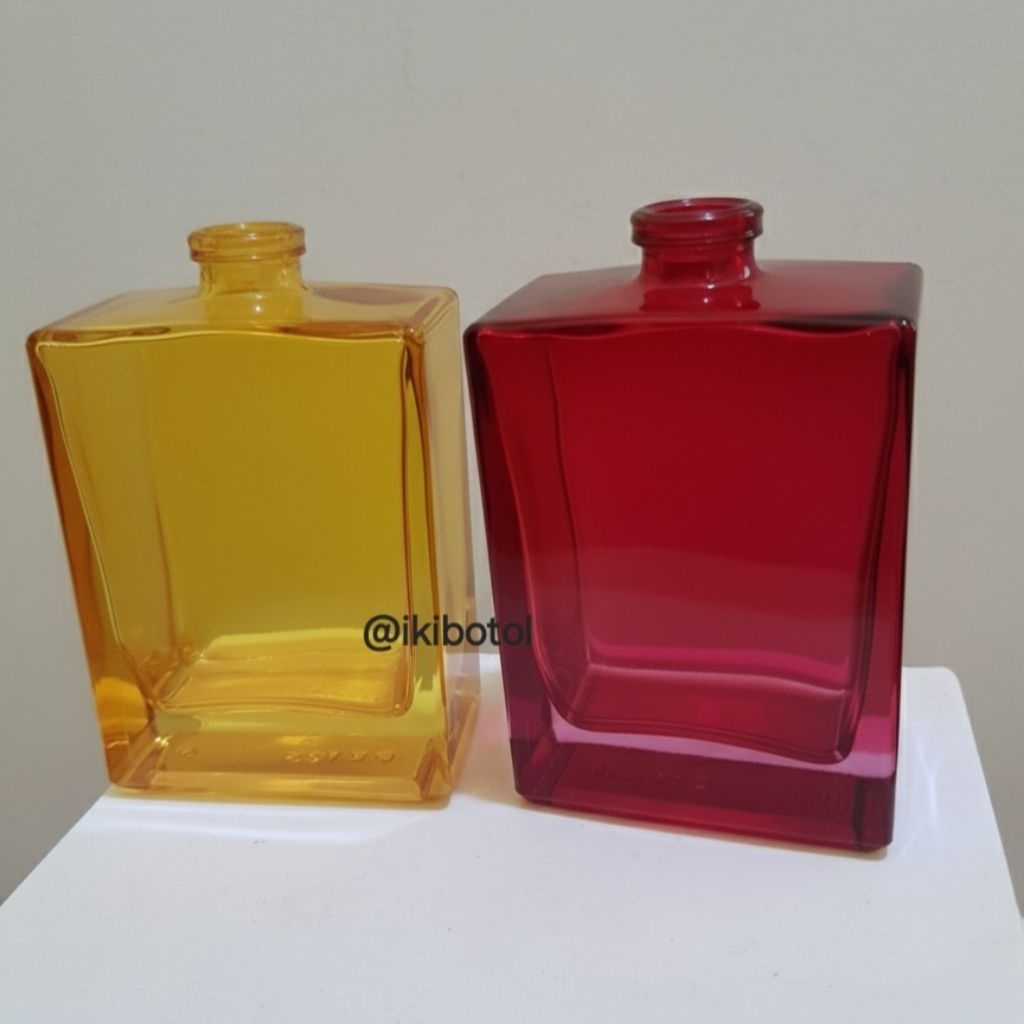 Botol parfum kaca 50ml Semi press cap hitam spray hitam