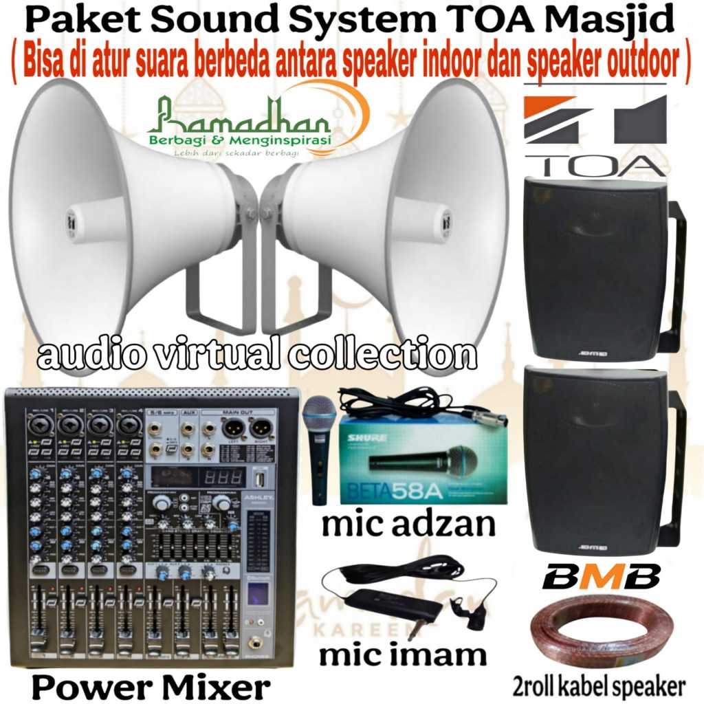 Paket Sound System TOA Masjid / Mesjid / Musholla ( BEST II ) Original