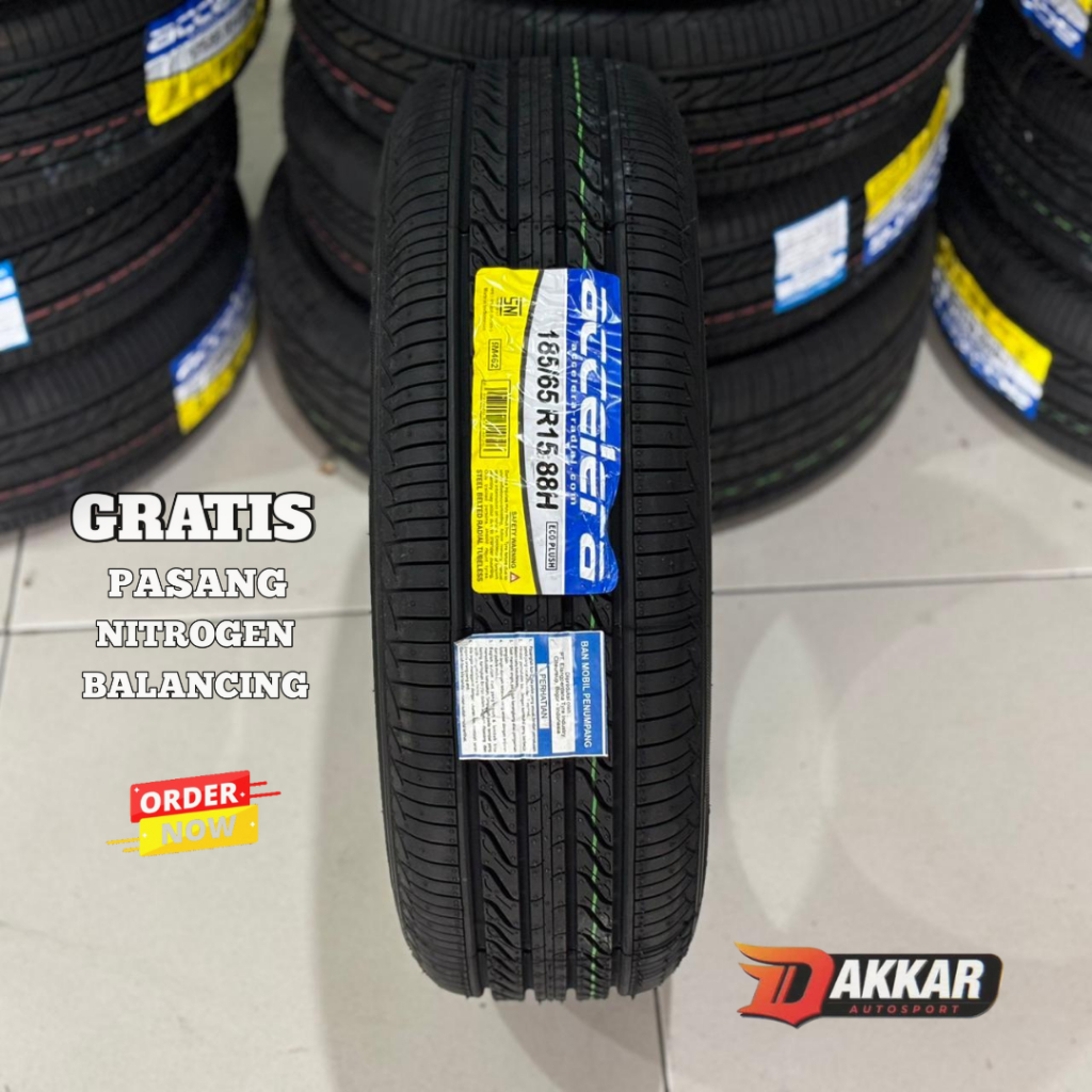 BAN ACCELERA ECO PLUSH 185 65 R15 BARU RING 15 STANDAR MOBIL ERTIGA, FREED, LIVINA, MOBILIO DLL