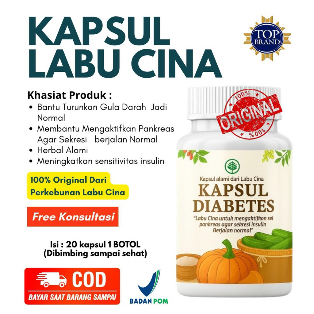 KAPSUL LABU CINA UNTUK DIABETES SUSU LABU CINA ORIGINAL HALAL BPOM
