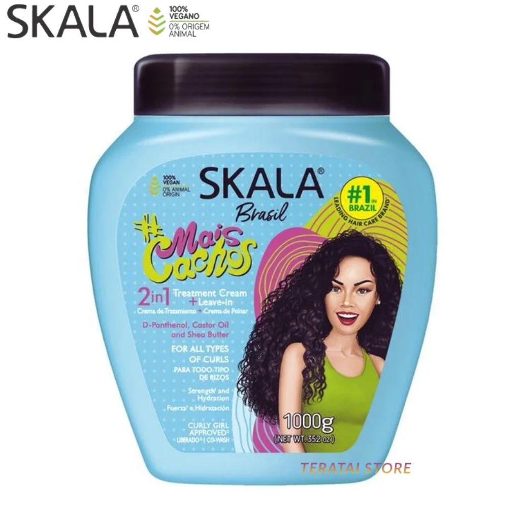[Ready - Full Size 1kg] - SKALA Brazil Mais Cachos 2in1 1000gr ORIGINAL FULL SIZE | BUKAN Sharing Ja