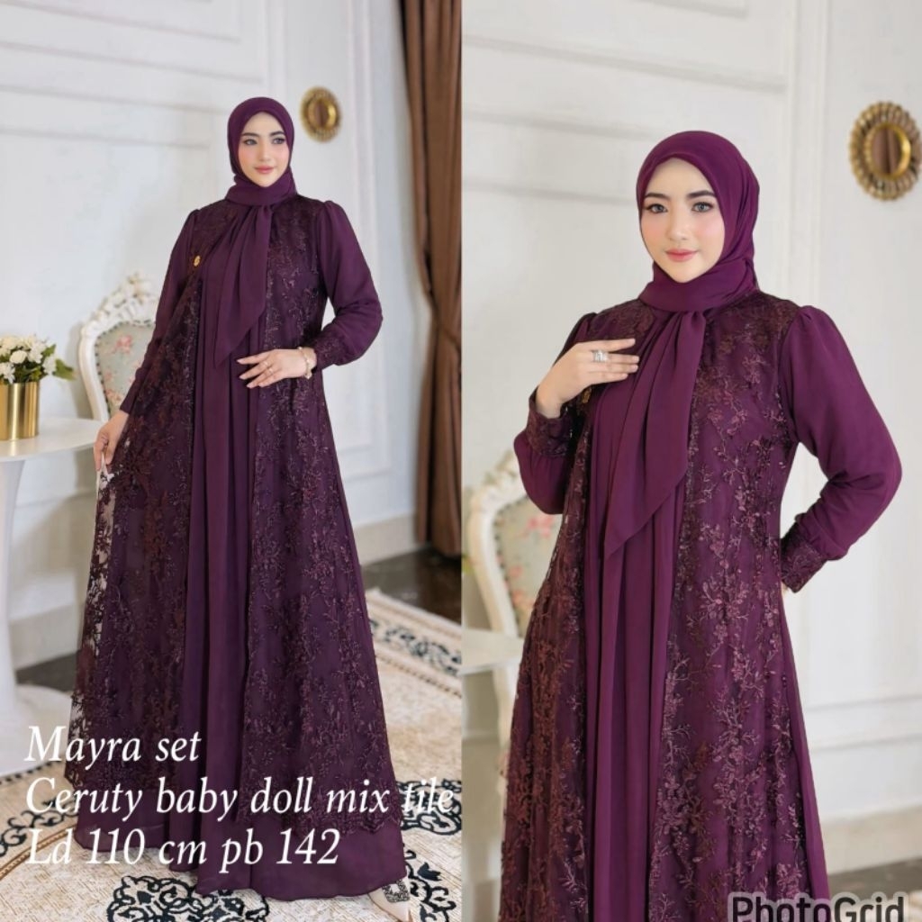 NEW Mayra Set // COD / Gamis Mayra Set Jilbab