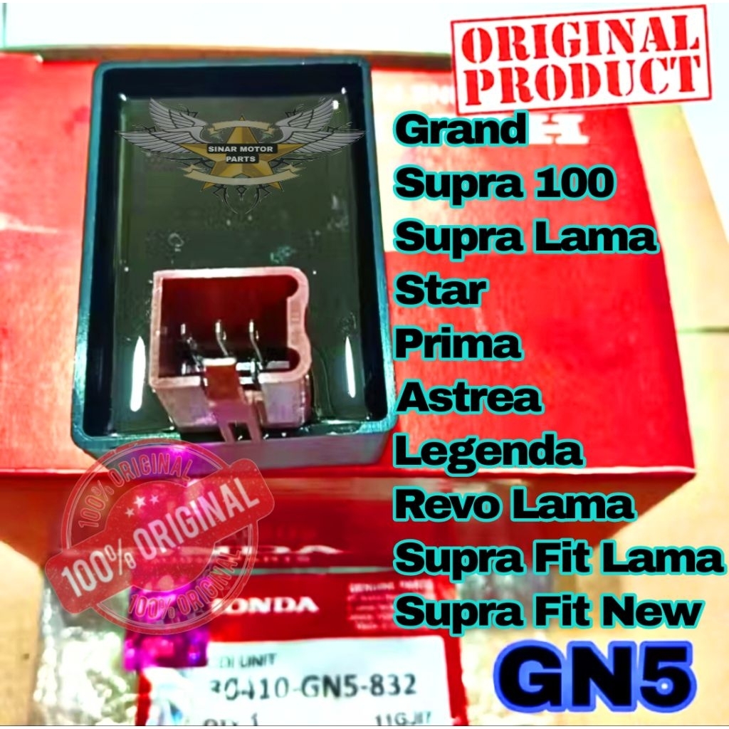 Cdi Honda Asli GN5, Win, Star, Prima, Grand, Supra 100 , Supra X Lama, Revo Lama, Supra Fit New, Sup