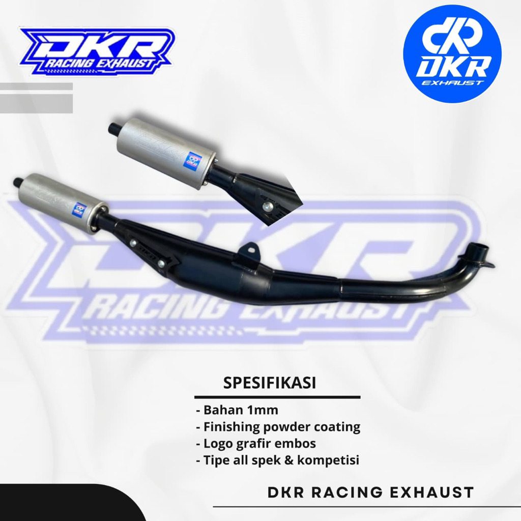 KNALPOT FIZ R FIZR FORCE1 POSWAN TYPE SLIP ON KOMPETISI ORIGINAL DKR RACING EXHAUST