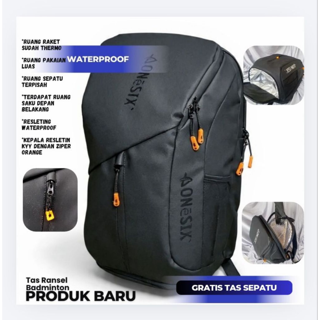 Tas Ransel Badminton Anti Air,Tas Raket Waterproof Co
