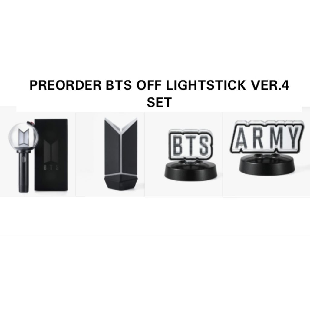 [PO] BTS OFFICIAL LIGHTSTICK VER 4 SET [LS+CRADLE+PARTS] / LIGHTSTICK BTS VER 4