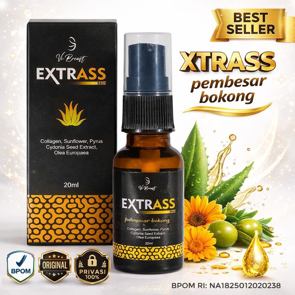 XTRASS Herbal Pemontok Bokong Pembesar Pantat BPOM