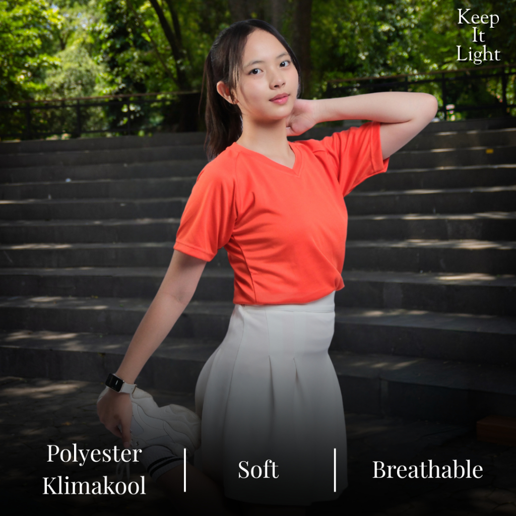 Kaos Olahraga Running  Baju badminton Wanita Baju Olahraga Wanita Muslim [Orens - Accela]