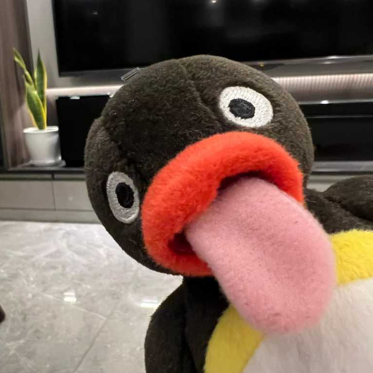 Keyring Bag Charm Karakter Pingu Melet Plush Keychain Boneka Penguin