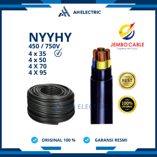 Jembo Kabel Serabut NYYHY 4x35 mm / 4 x 35 mm | Meteran Eceran