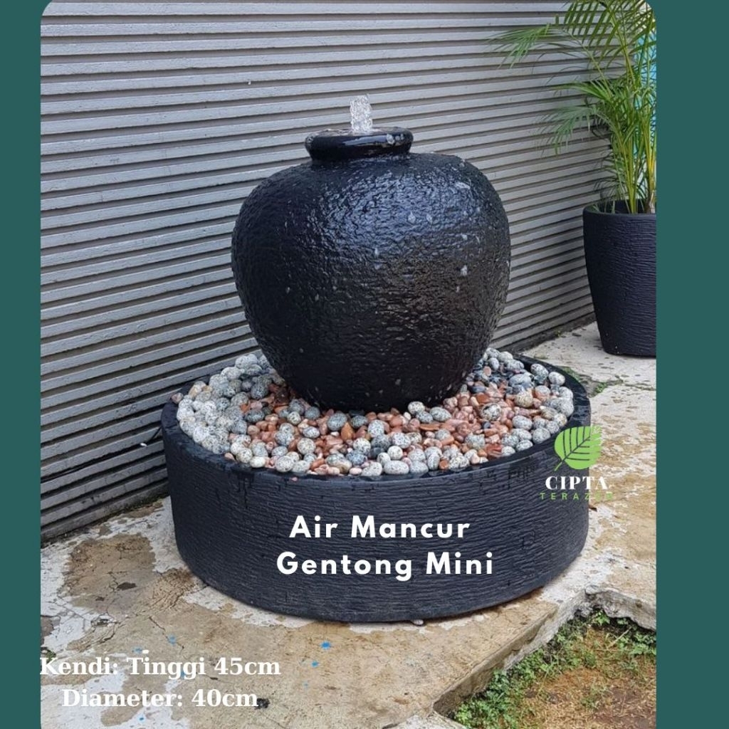 Air Mancur Gentong Terrazo Mini | Air Mancur Terrazo