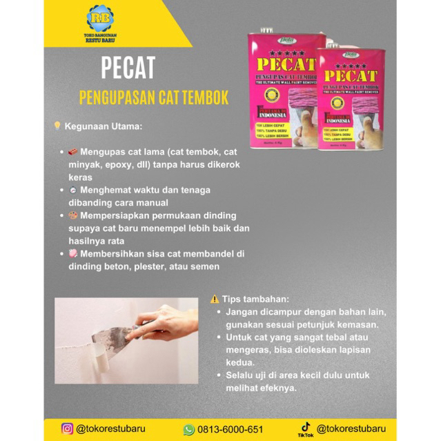 PECAT- Pengupas cat tembok