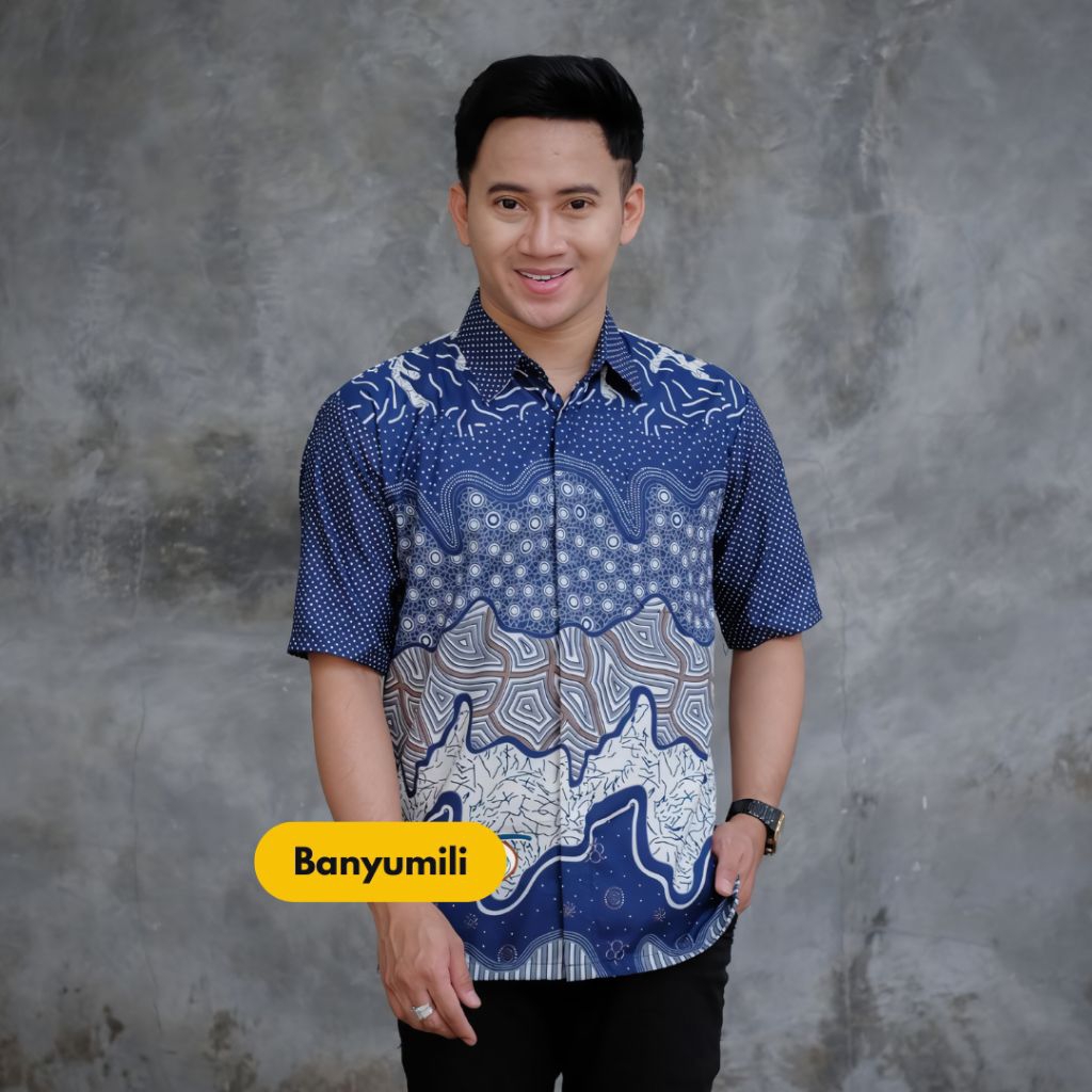 kemeja lengan pendek batik modern