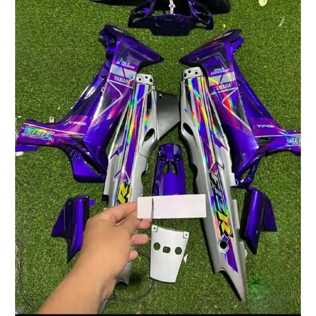 STRIPING FIZR UNGU HOLOGRAM STIKER FIZR