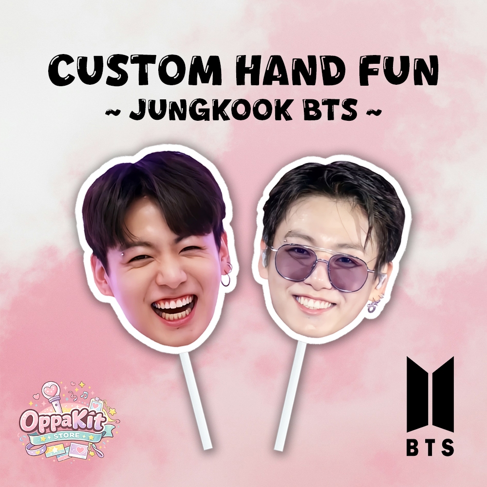 Custom Kipas Muka Fan Face Hand Fun Kipas Wajah Kpop - Jungkook BTS