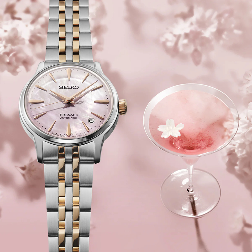 Seiko Presage SRPM06J1 Ladies ‘Springtime’ Cocktail Time Limited Edition - Jam Tangan Seiko Original
