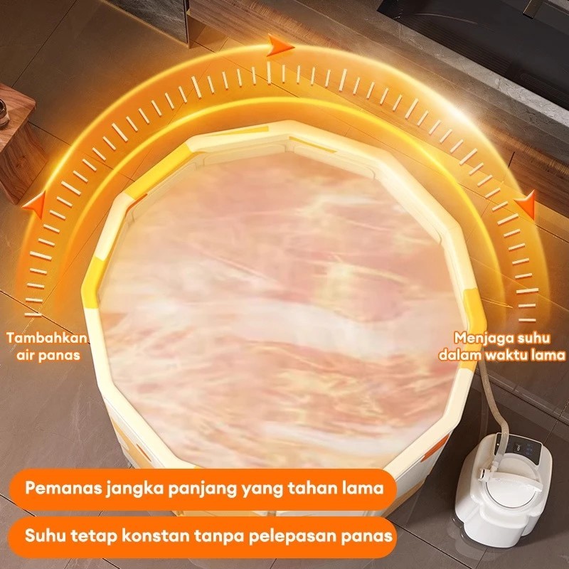 [Dikirim Dari Lokal Surabaya] Bak Mandi Lipat Portable Bathtub Lipat Bak Mandi Anak Dan Dewasa Air