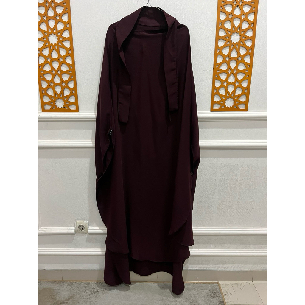 PL Aljenna FK LP dark maroon bahan MTA