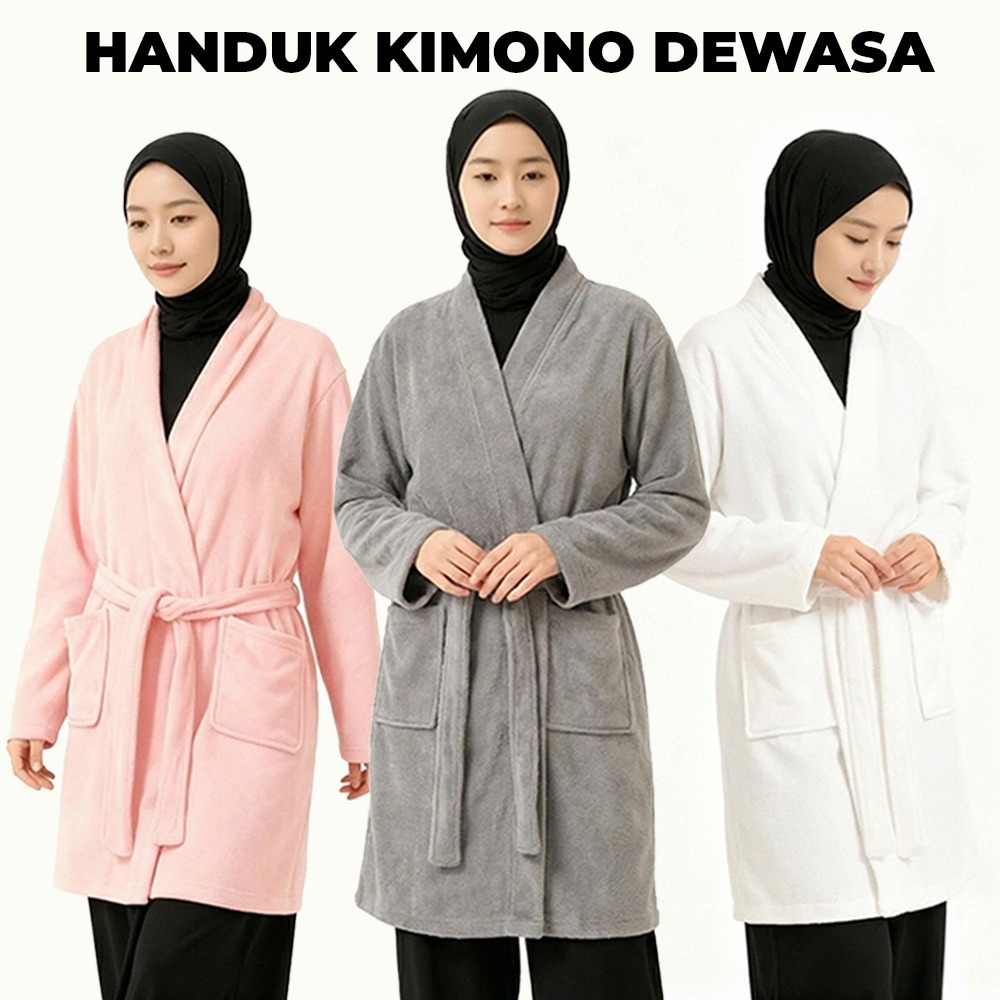 Kimono Handuk Dewasa/Kmono Handuk Seserahan/Handuk Kimono Mandi/Kimono Hotel